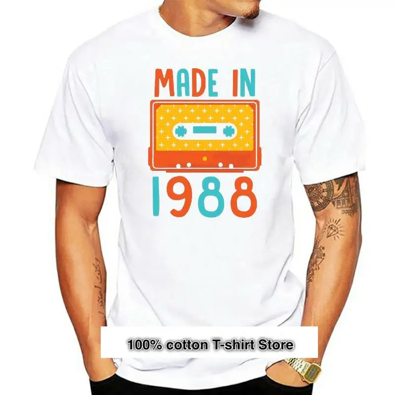 

Camiseta para hombre hecha en 1988(1), camiseta para mujer