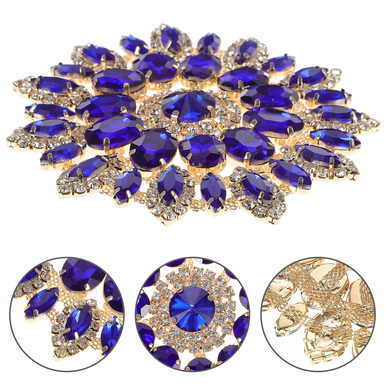 

Patch Rhinestone Applique Decorative Craft Clothes Clothing Crystal Patches Diy Iron Brooch Decor Garment Girl Designer Cloth