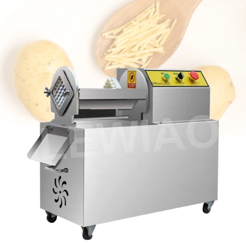 

Kitchen Electric Potato Strips Cutter French Fries Machine Small Carrot Stick Cutting Maker