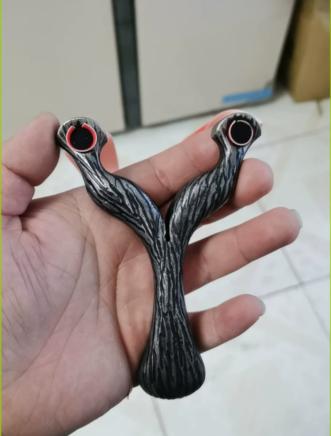 

Hunting High Carbon Steel Catapult Slingshot DIY High Precision Shooting Sling Shot with Flat Rubber Band New