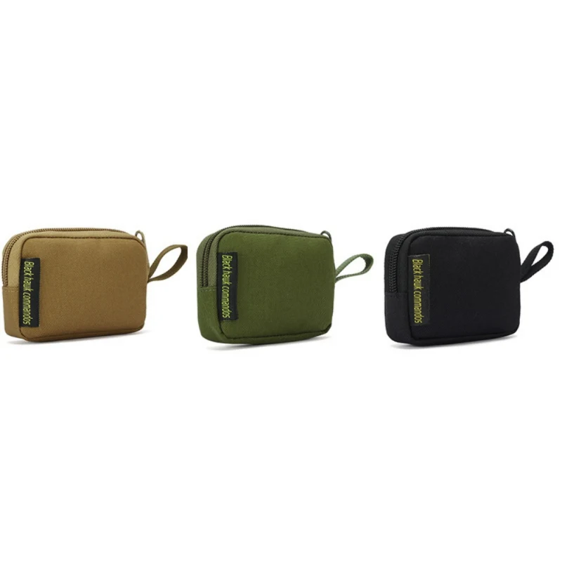 

Outdoor Tactical Molle Square Wallet Purses Waterproof Card Key Holder Change Coins Pouch Earphone Sack Hunting Bag