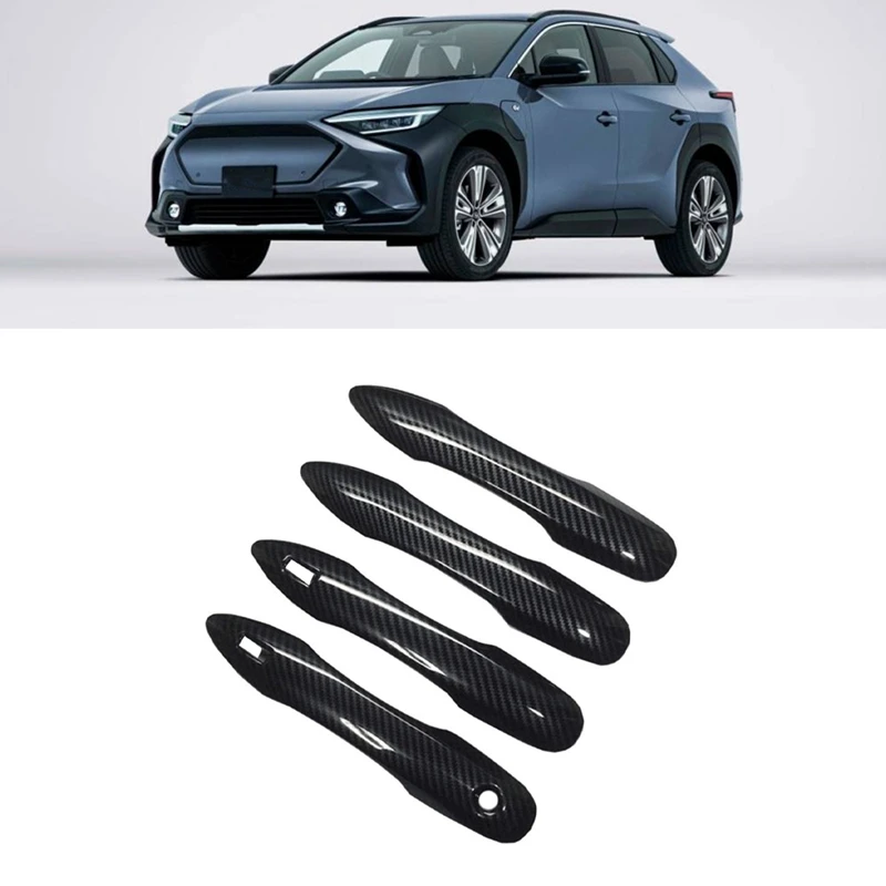 Наружные автомобильные дверные ручки из углеродного волокна для Toyota BZ4X Subaru Solterra