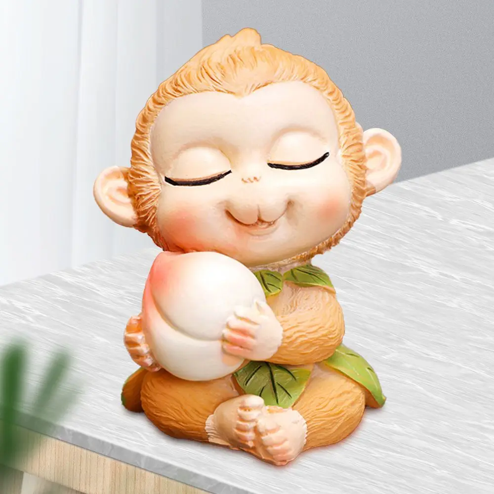 Искусственная смола скульптура украшение фигурка Wukong интерьер автомобиля