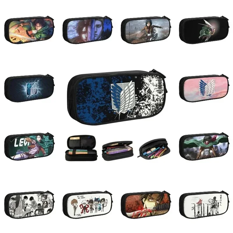 Вместительная ручка-карандаш с рисунком аниме атака на Титанов