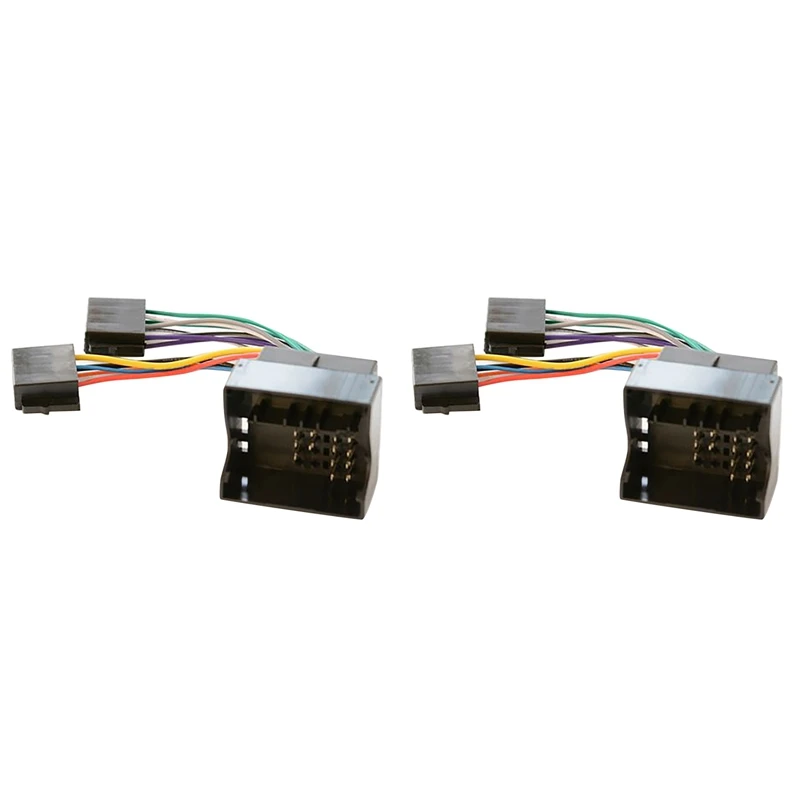 2X автомобильный радиоприемник ISO адаптер переключатель кабель для Opel Astra H Corsa C