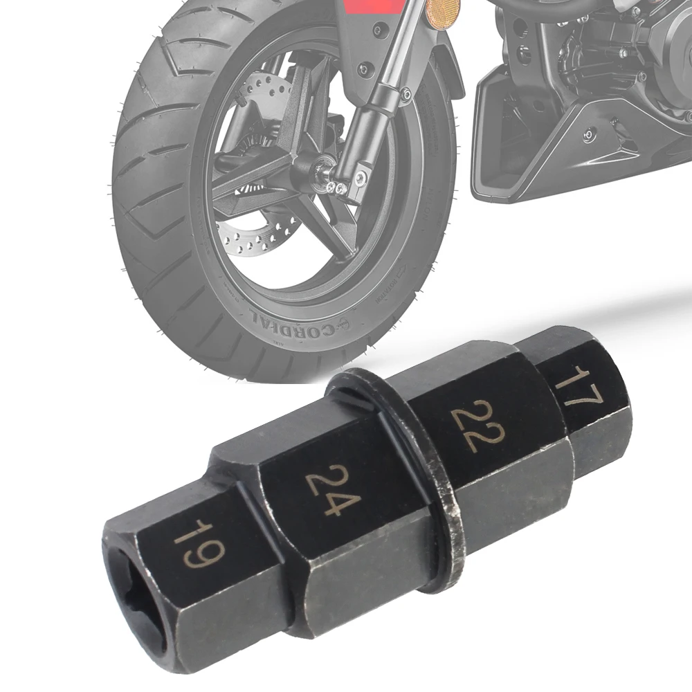 Профессиональный Мотоциклетный Мультитул 4-в-1 Прочный Шестигранный Ключ 17/19/22/24