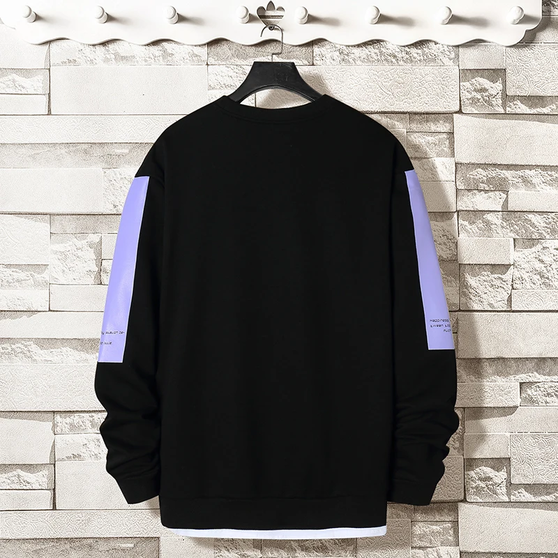 

Oversized Crewneck Sweatshirt Men 2022 Spring Solid Hip Hop Japanese Streetwear Pullovers Yellow Hoodie Men Sweatshirts Male