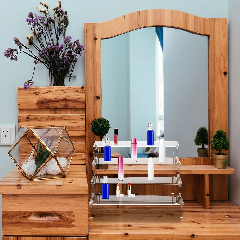 Display Acrylic Stand Holder Model Rack Shelf Jewelry Tier Organizerstorage Action Ladder Figure Lipstickfigurinesrisers Shoe