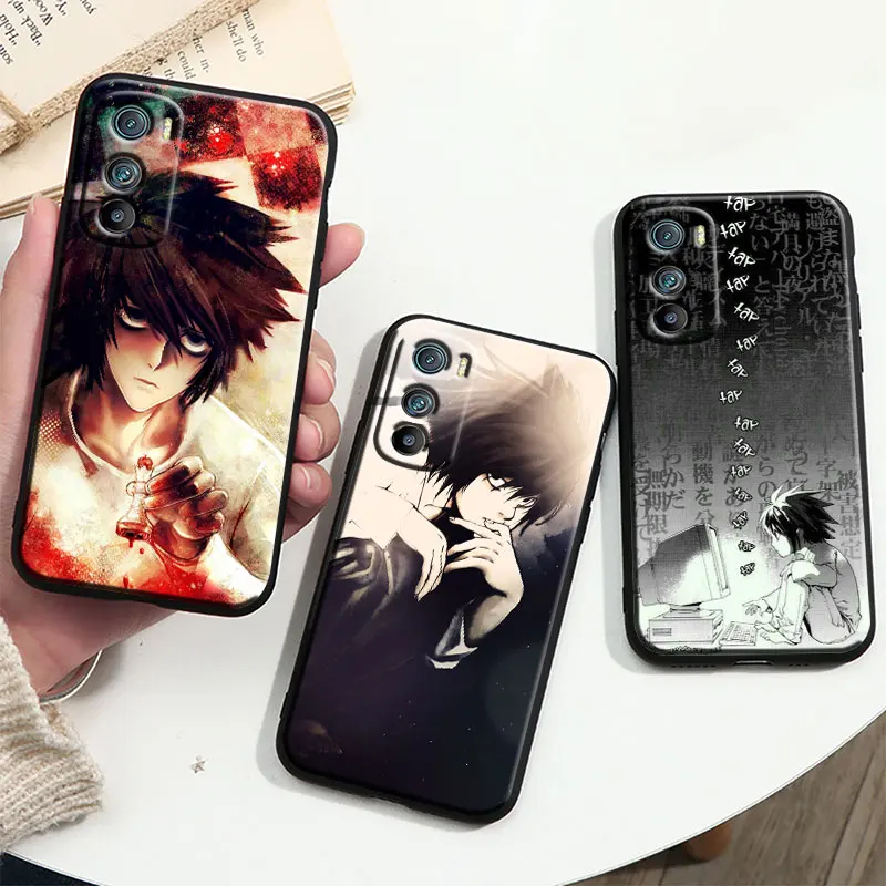 

Anime Manga Death Note Ryuk Cover For Motorola MOTO G9 G22 G30 Edge30 Pro E22 S E30 E40 Fusion Plus Lite Black Phone Case