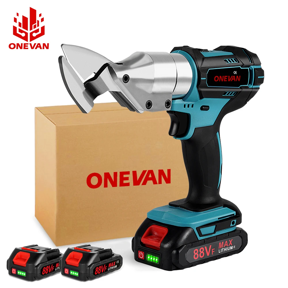 ONEVAN 800W 588NM Cordless Electric Scissors Metal Wool Cutting Tools Aluminum Alloy Stainless Steel Cutter For Makita Battery