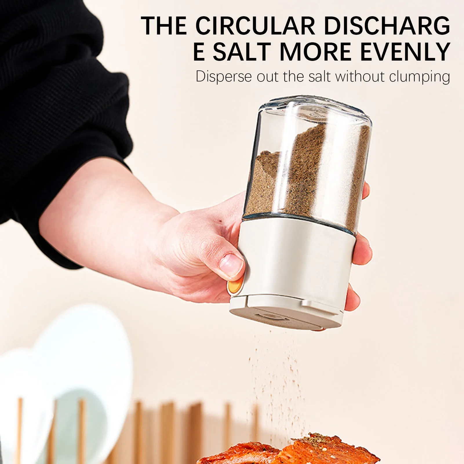 Стеклянный многоразовый шейкер для соли двойного назначения