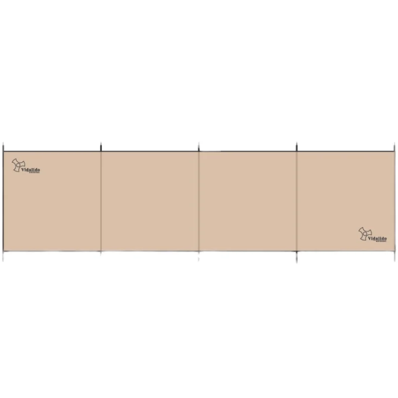 

Vidalido Outdoor Camping Windscreen Picnic Barbecue Cotton Screen Sunshade Canopy Large Size Awning 572*140cm Include Iron Poles