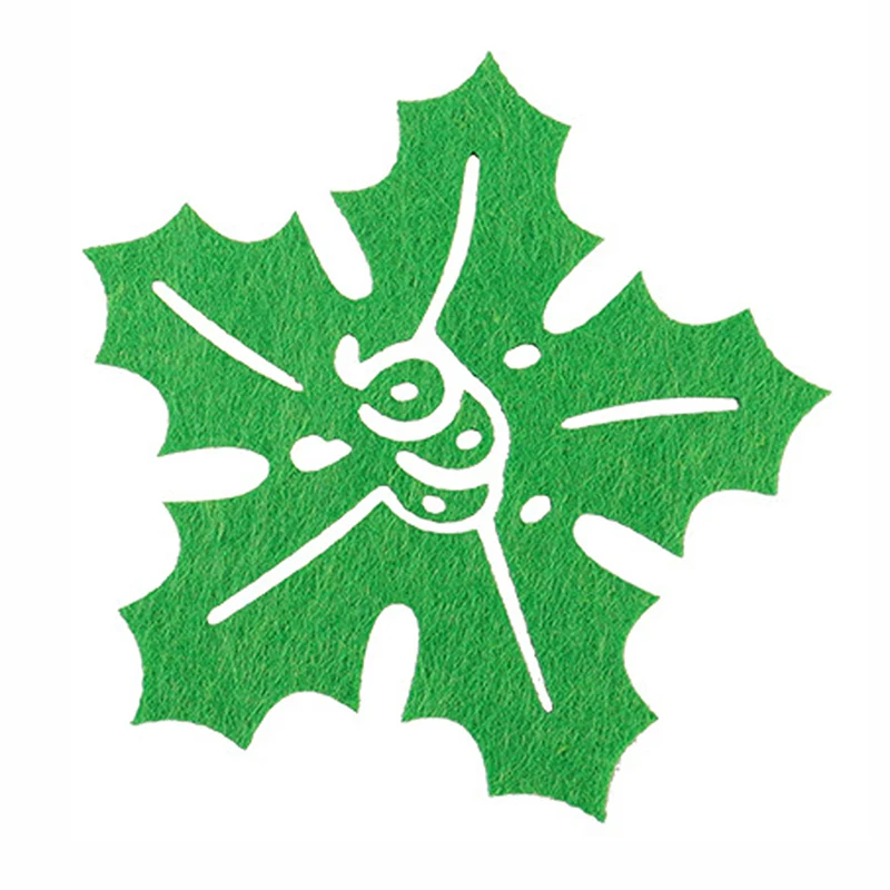 4 шт. рождественские коврики для чашек в виде красных и зеленых снежинок бант