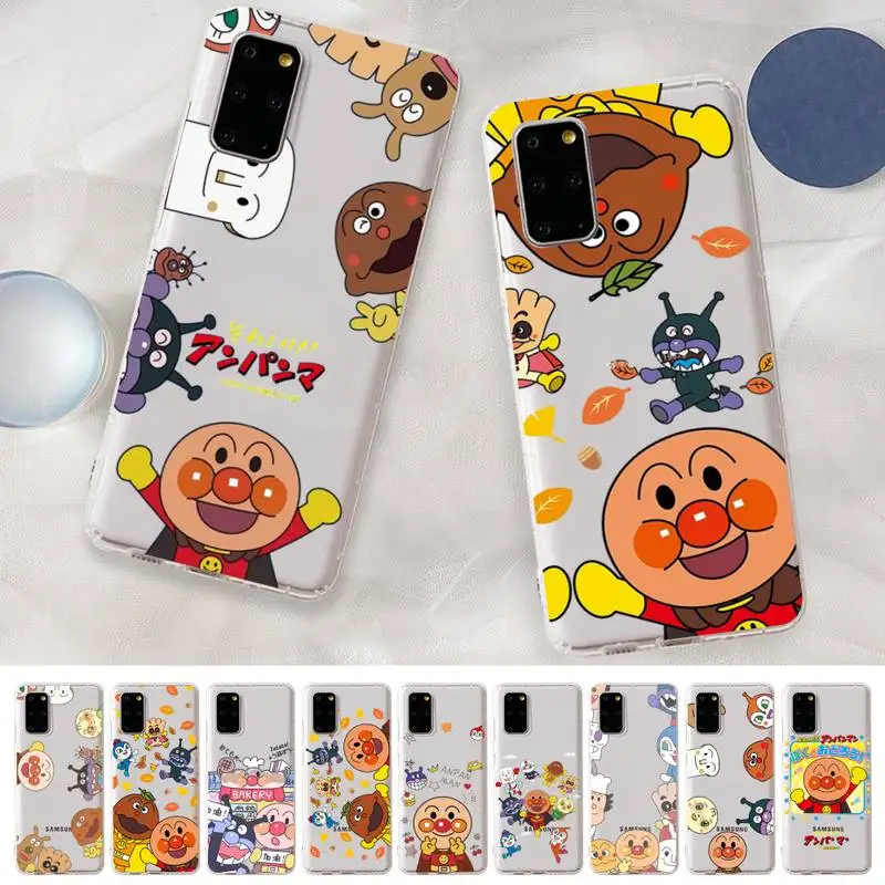 

BANDAI Fashion Anpanman Phone Case for Samsung S20 S10 lite S21 plus for Redmi Note8 9pro for Huawei P20 Clear Case