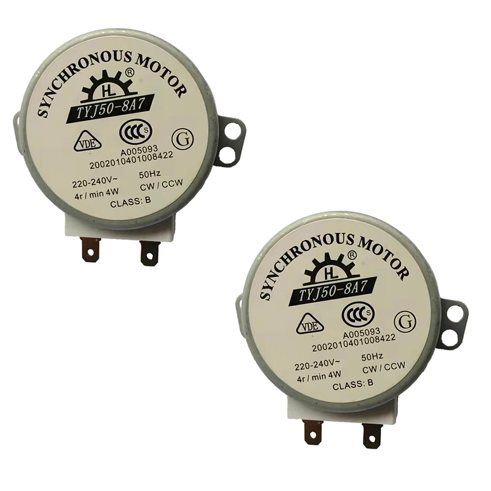 

Синхронный микромотор для воздуходувки 50/60 Гц CW/CCW TYJ50-8A 7, AC 220-240 В, 4 Вт, 6 об/мин, диаметр 48 мм, для СВЧ-печи, мотор лотка