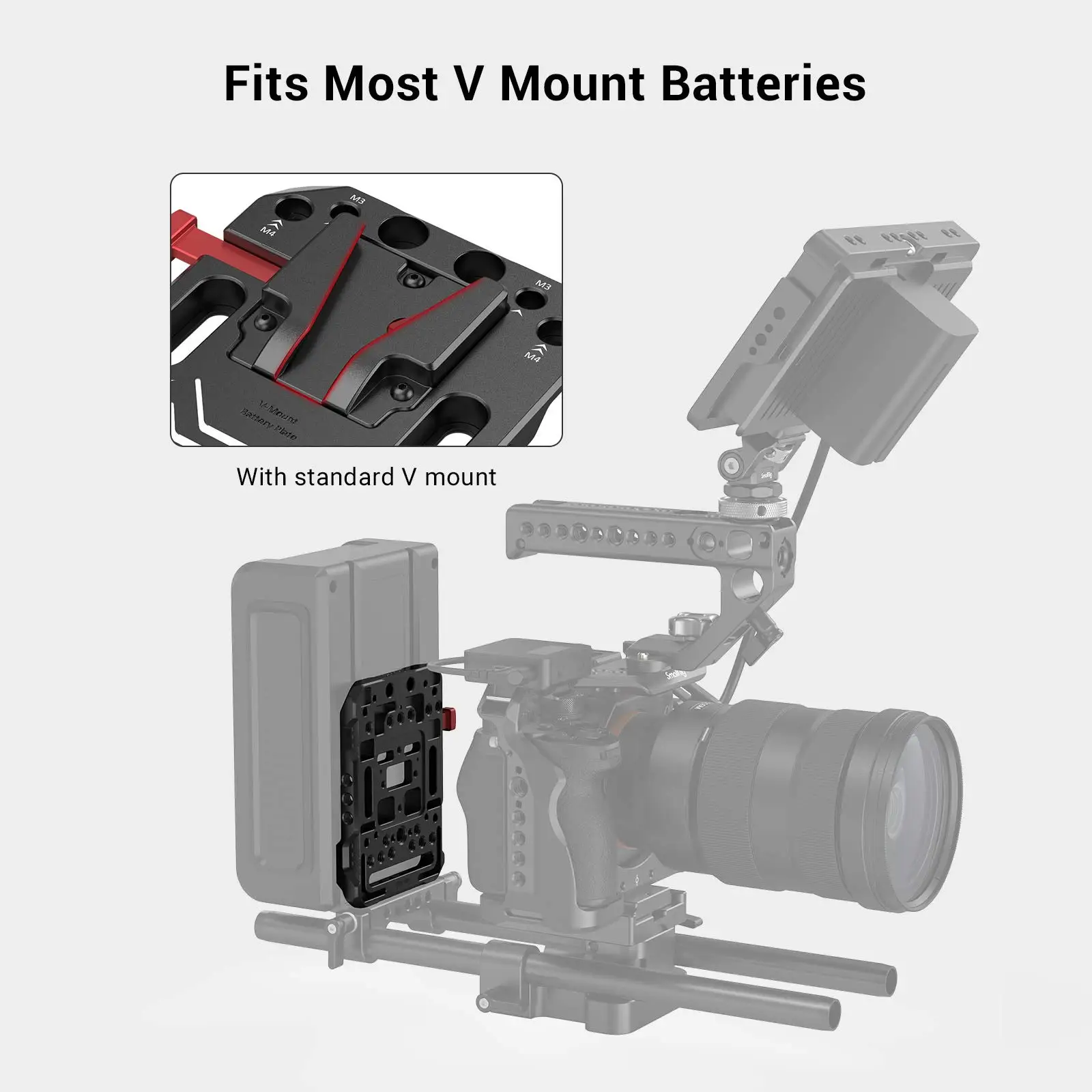Клетка SmallRig V Mount Battery Plate V-Lock Quick Release Universal Camera Accessories - 2988 |