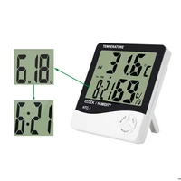 lcd electronic digital temperature humidity meter thermometer hygrometer indoor outdoor weather station clock htc 1 thermometer