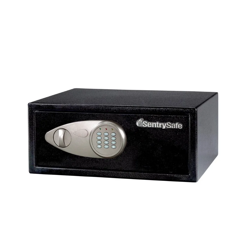 

Safe Deposit Box with Numeric Keypad Lock 0.78 Cubic Feet for Home Safety Protection Black