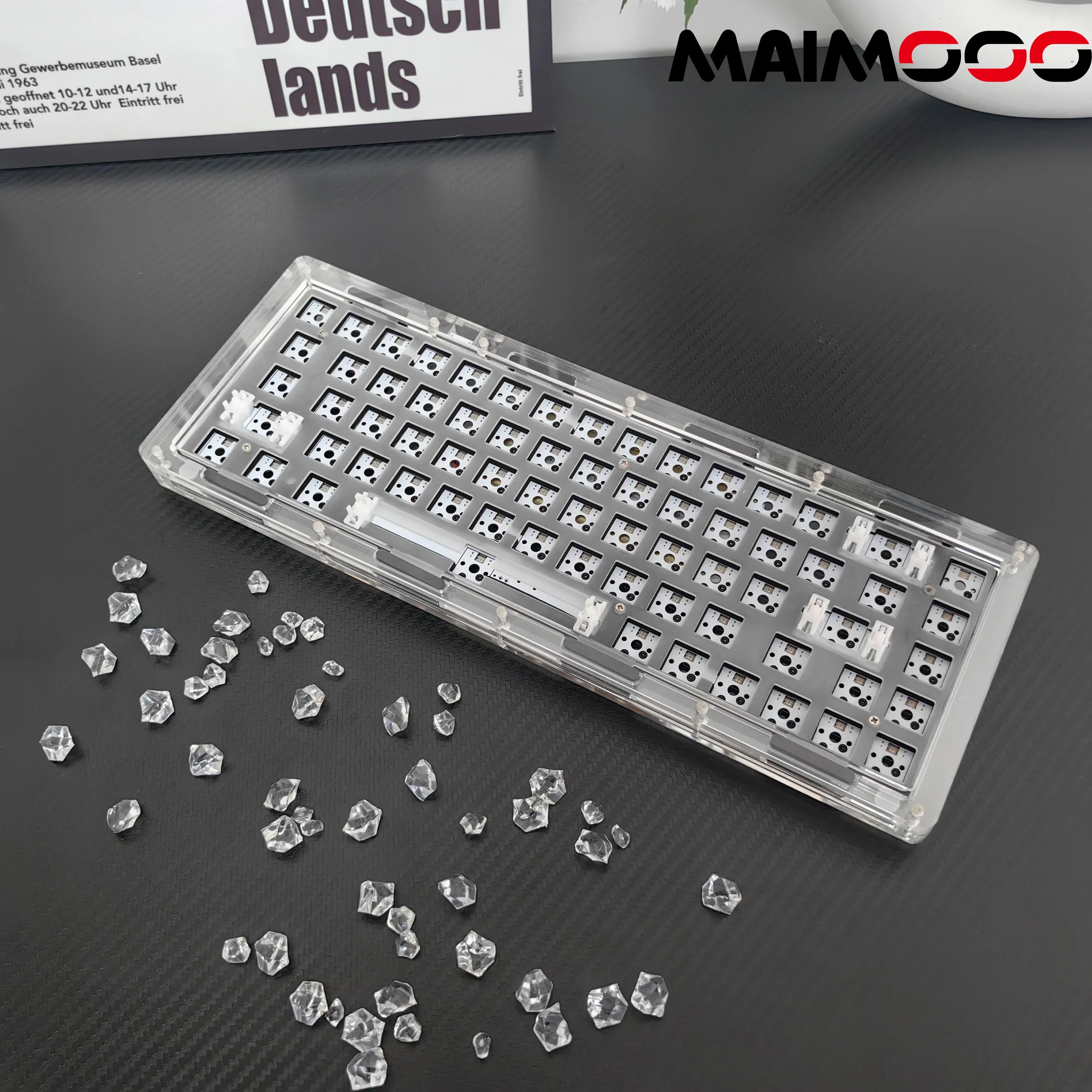 Механическая клавиатура MAIMOOO TK68 акриловый комплект для полупрозрачных 3 режимов/2