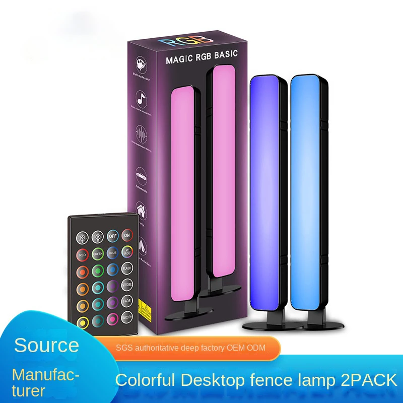 

Rechargeable Usb LED Night Light with Music for Bedroom Gaming PC Atmosphere Light Led Wireless Espejo Kids Gift Colorful Music