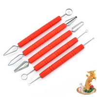 carving knife polymer clay sculpturing tool pottery ceramic craft pulling poking double line broaching engraving modeling tools