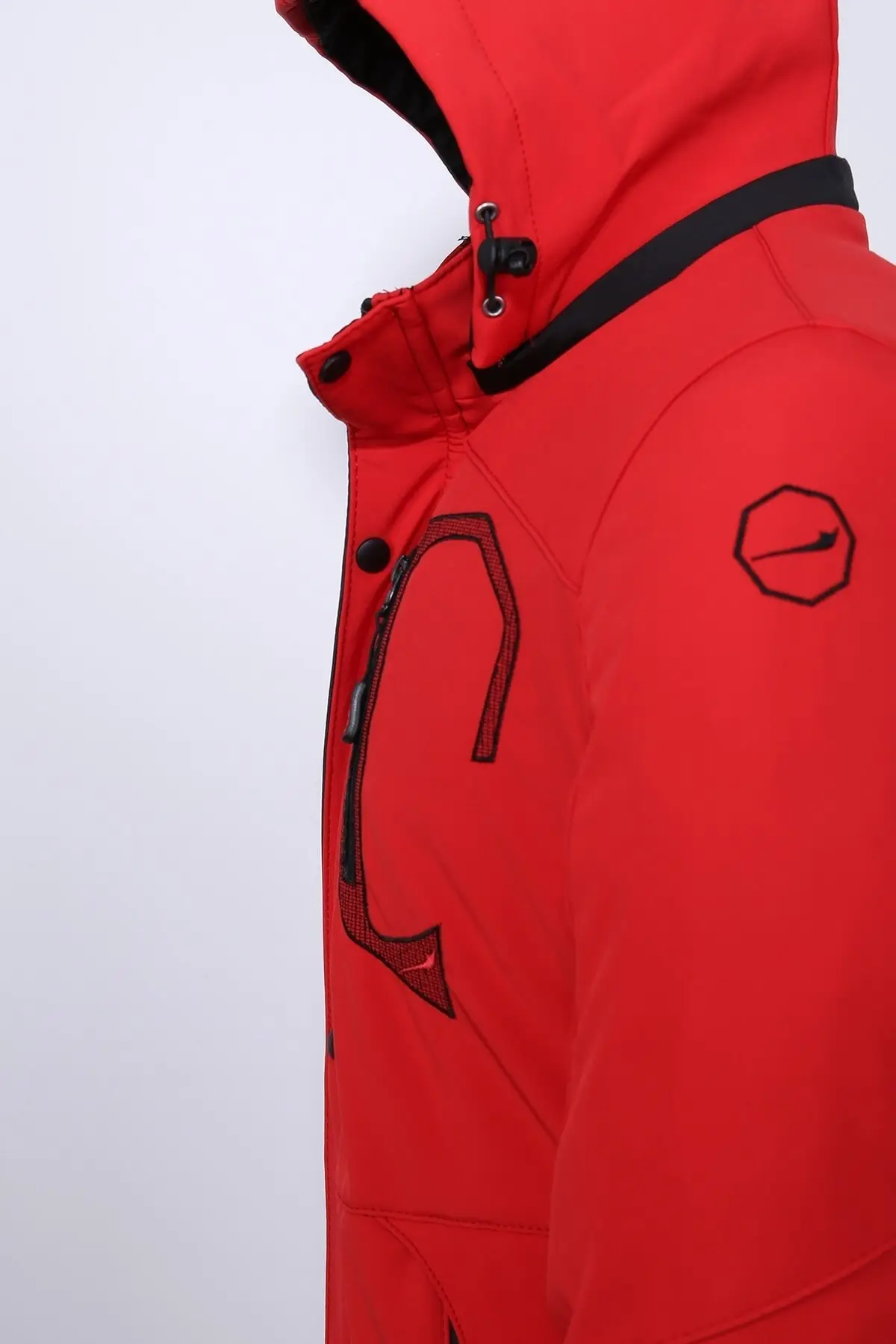 Waterproof And Windproof Shearling Softshell Men's Coat