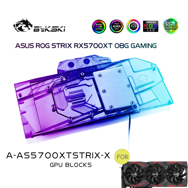 

Видеокарта Bykski для ASUS ROG STRIX RX5700XT O8G, VGA