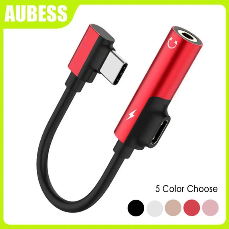 

Type C Adapter USB C To 3.5mm 3.5 Jack Earphone Audio Converter Headphones Cable For Samsung Galaxy Tab S6 90 Degree Adapters