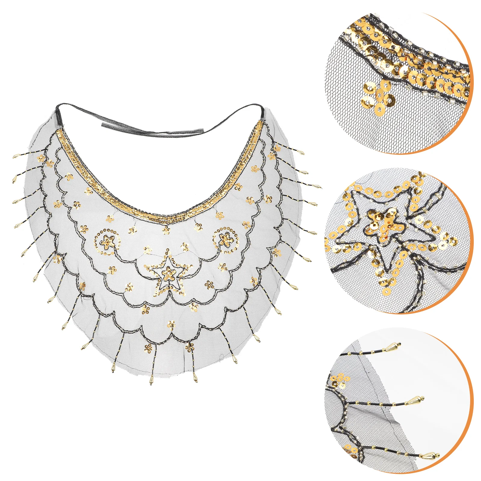 

Crystal Veil Role Play Outfits Women Masquerade Mask Polyester Stage Performance