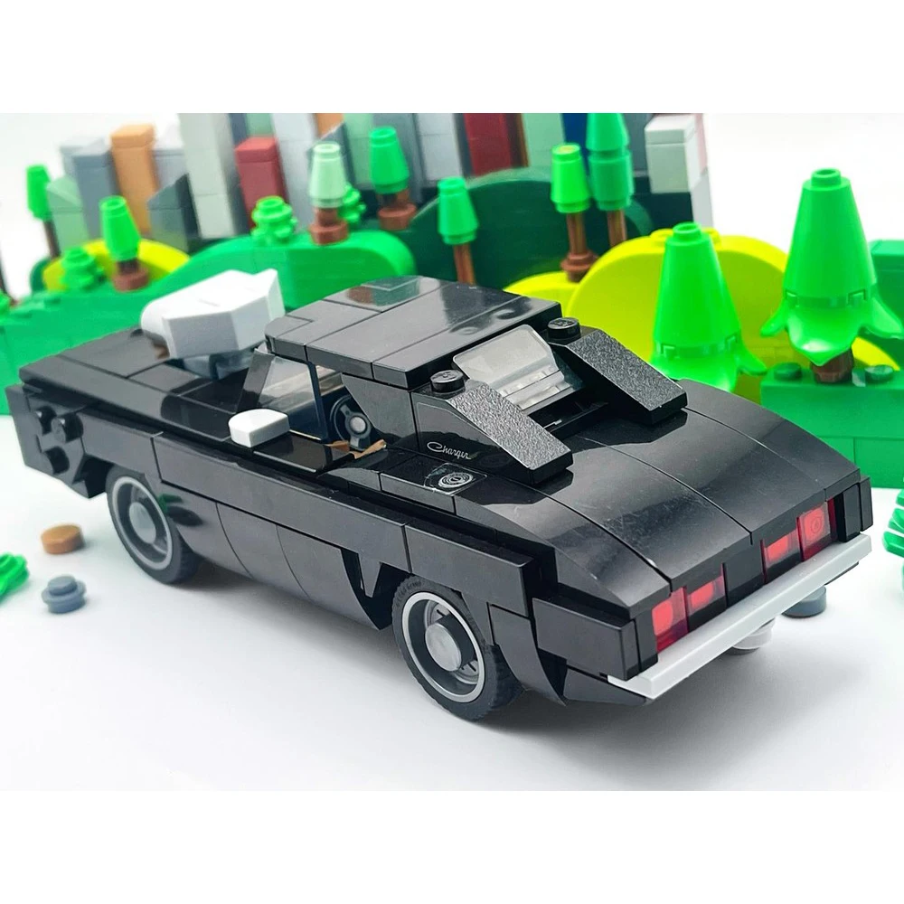 437 шт. конструктор MOC Speed чемпионы двойной автомобиль классические гоночные