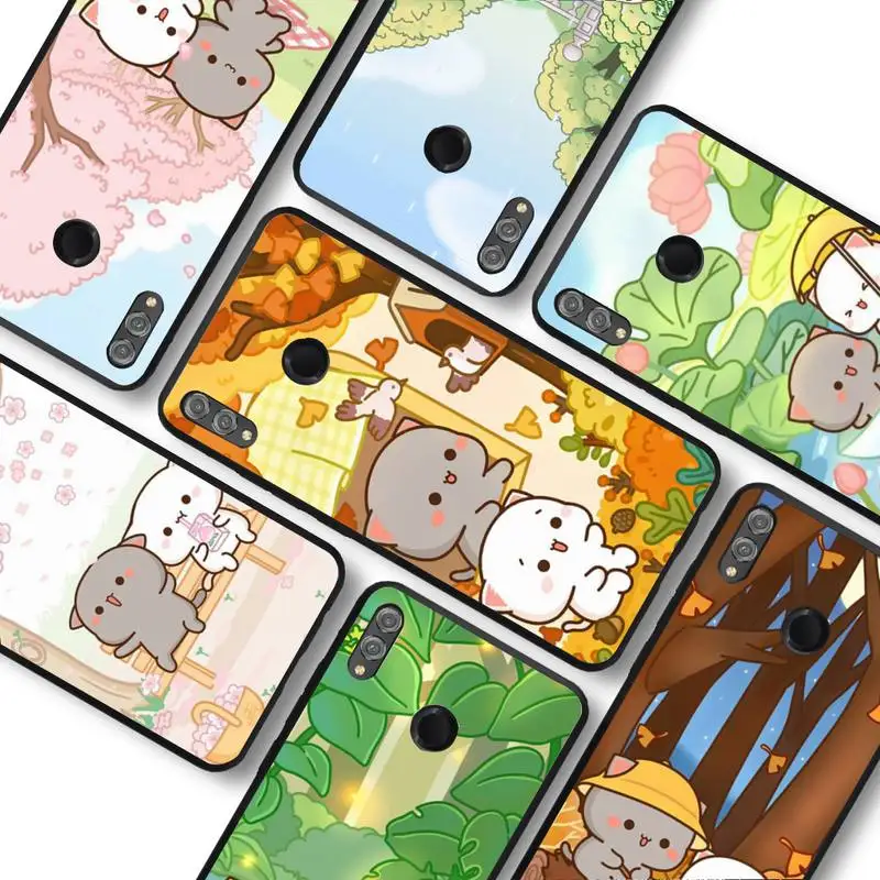 

Mochi Peach Goma Cat Phone Case for Samsung A51 A30s A52 A71 A12 for Huawei Honor 10i for OPPO vivo Y11 cover