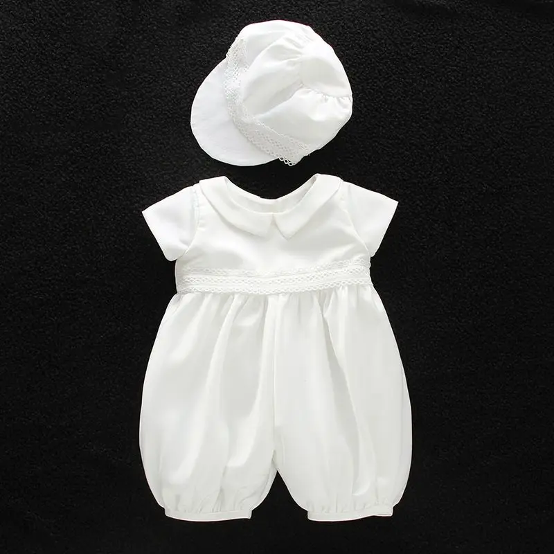 

Dmfgd Maggie Version Of The European Baptism Boys Baby Baby Full Moon Months Wine Lingerie Hat Dress Suit Set
