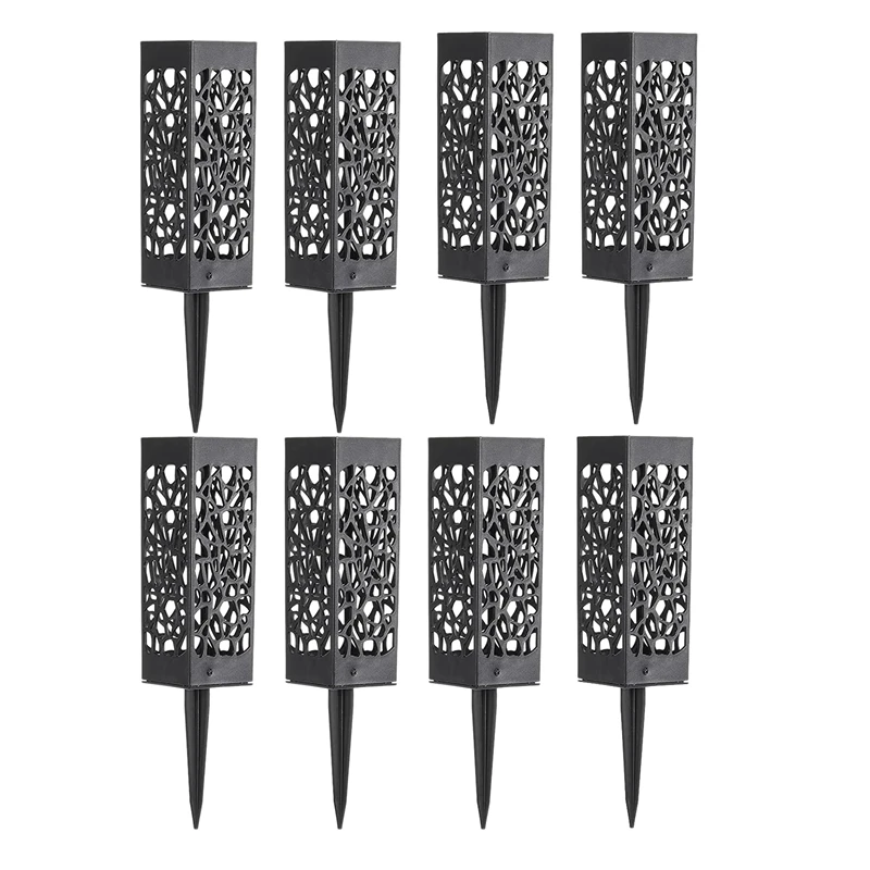 

8 Pack Headstone Vase Memorial Tombstone Decorations Cemetery Floral Containers With Stakes Drainage Hole