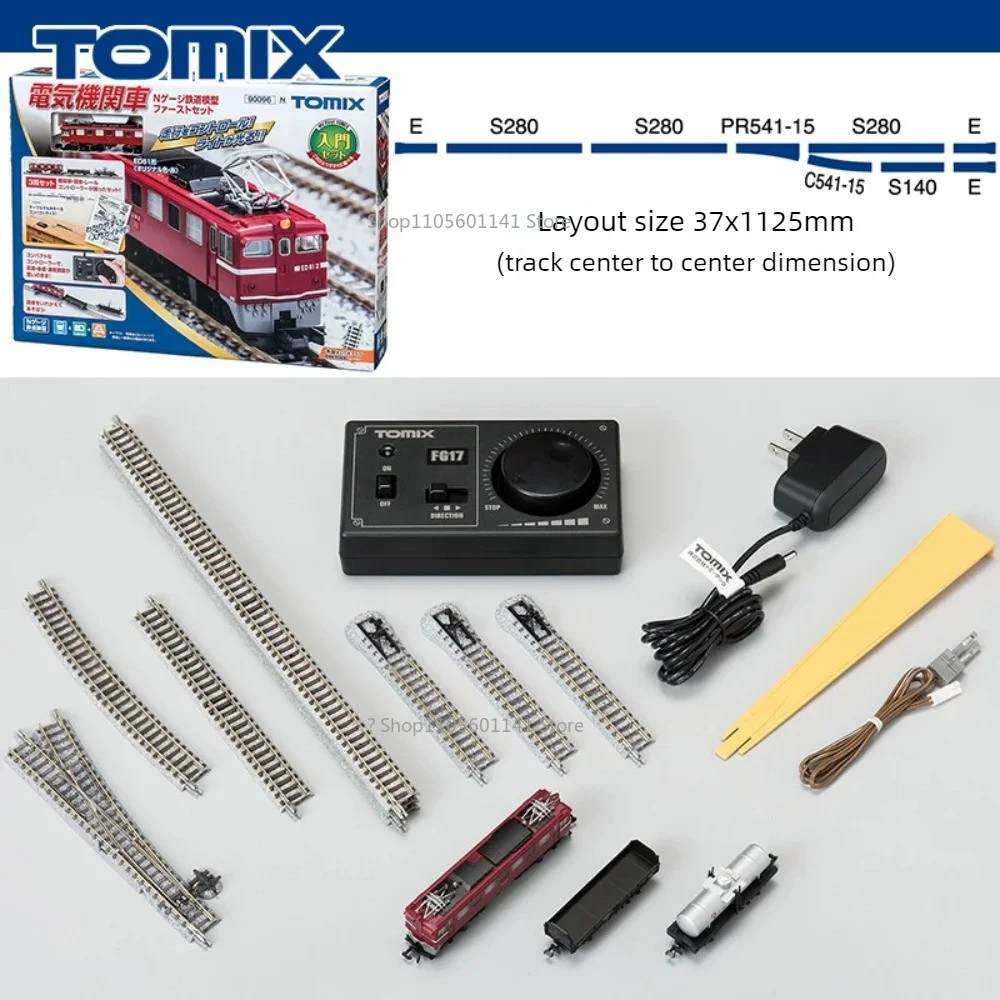 Фото Набор моделей поездов TOMIX N Scale 90095: дизельный локомотив DF200-100 и грузовой вагон, стартовый комплект, несколько моделей, лимитированная серия №1