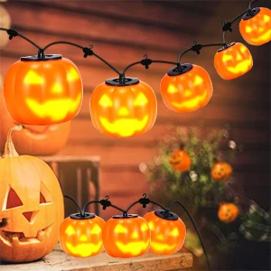 

Halloween Decora Led Pumpkin Lantern Music Rhythm String Light Waterproof Flashing Lights Ghost Festival Dress Up Glowing Xmas