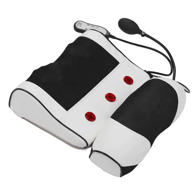 

Massage Pillow Photon Cervical Massage Pillow Gasbag Infrared Adjustable Traction Heating for Home