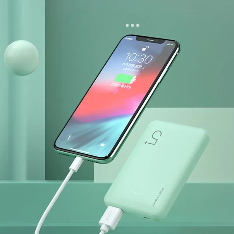 Ультратонкий внешний аккумулятор 05000 мАч полимерный Пауэр банк портативное