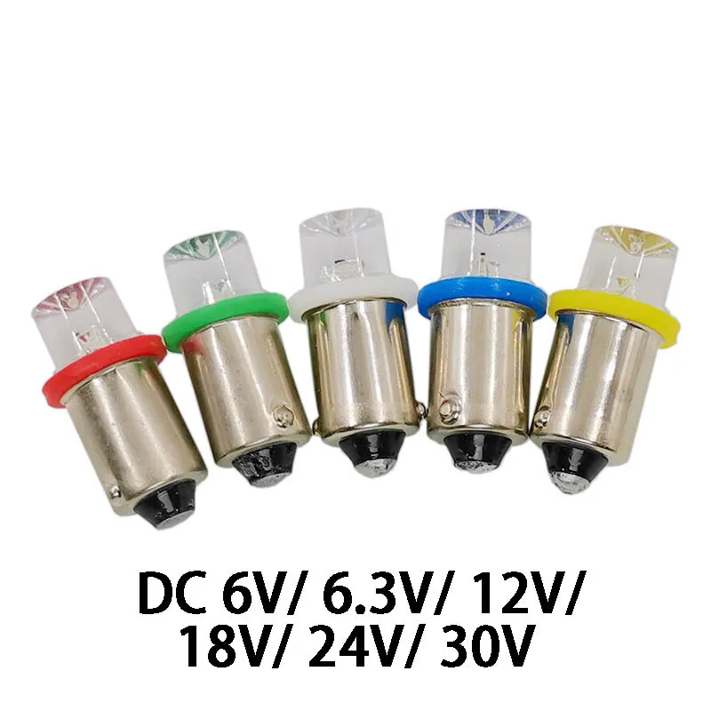 DC 3-30V 9mm Bayonet Type Light Beads Concave LED Light Source DIY Lover Parts White Red Green Yellow Blue Colors