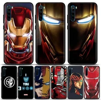 marvel iron man face marvel phone case for redmi 6 6a 7 7a 8 8a 9 9a 9c 9t 10 10c k40 k40s k50 pro plus gaming silicone case