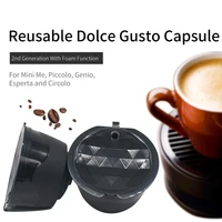 upgrade version stainless steel refillable for dolce gusto coffee capsule for nescafe machine reusable coffee filter