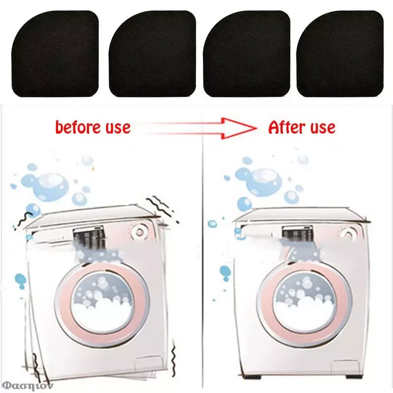 

4pcs Washing Machine Anti Vibration Pad Shock Proof Non Slip Foot Feet Mat Refrigerator Floor Furniture Protectors Noise