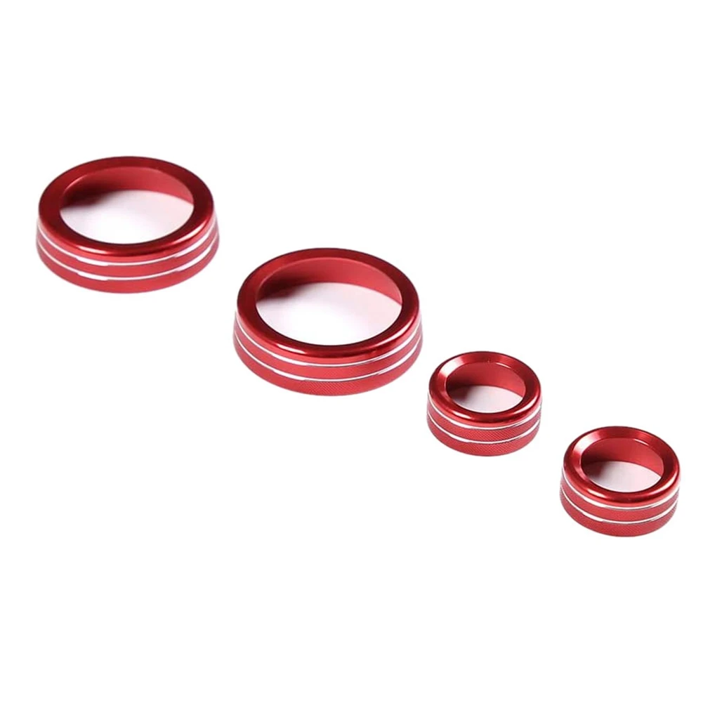 

Central Console AC Volume Knob Button Switch Cover Trim for C7 2014-2019 Accessories Red