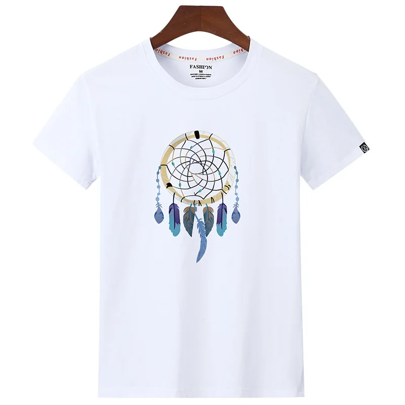 

7568 100% cotton digging the moon print funny mens o-neck t shirts fashion men's tops men T-shirt cool men tshirt male men tee