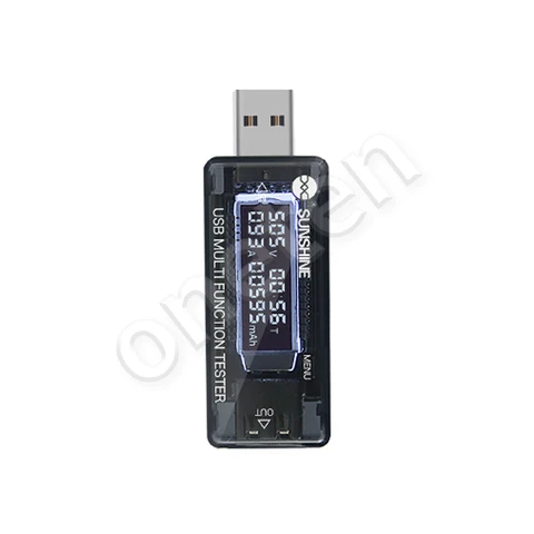 USB-тестер с цифровым дисплеем для измерения напряжения и силы тока (QC4.0)