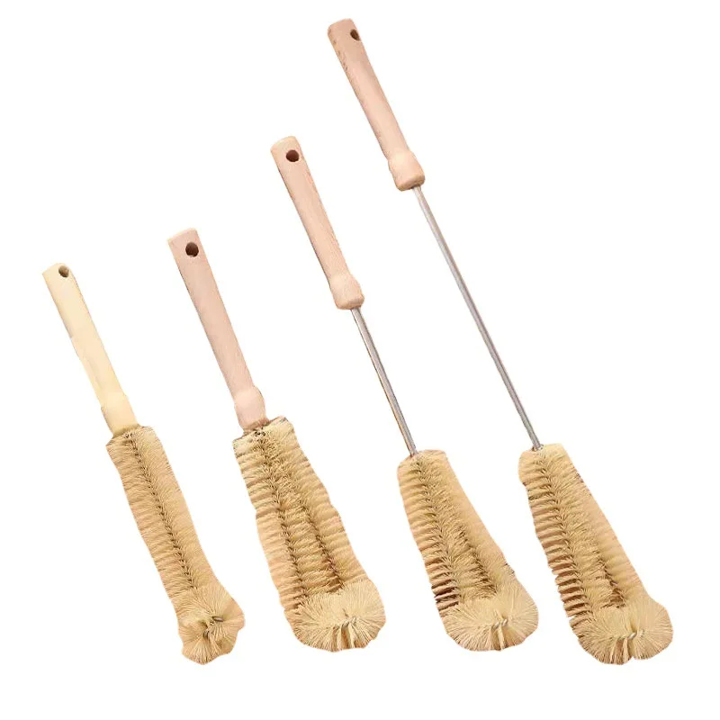 

Щетка для мытья кухни, г-образная, для кофе, чая, стеклянной чашки, Детская щетка для бутылки, приспособления для очистки с деревянной ручкой