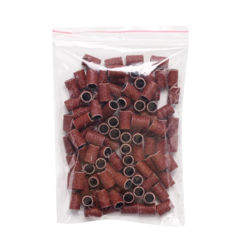 RXJC 100 шт. 80/120/150/180/240 шлифовальные ленты для ногтей фрезы мелкозернистые