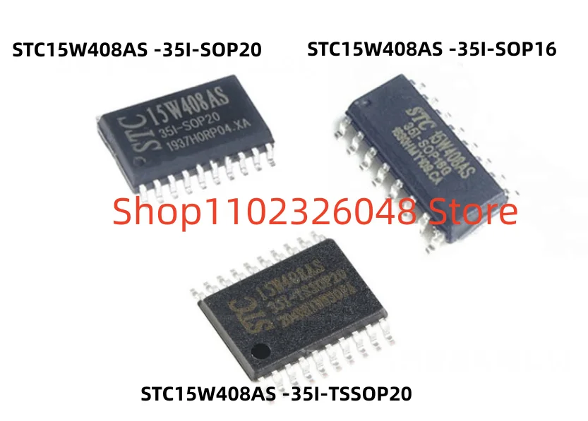 10PCS STC15W408AS-35I-SOP16  STC15W408AS-35I   SOP16 SOP20 SOP28  TSSOP20  IN STOCK