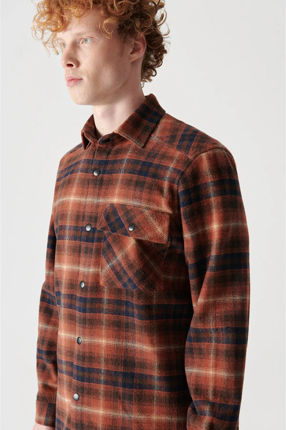 Men's Tile Classic Colar Citched Oversized Fit Jacket Coat A12y6067