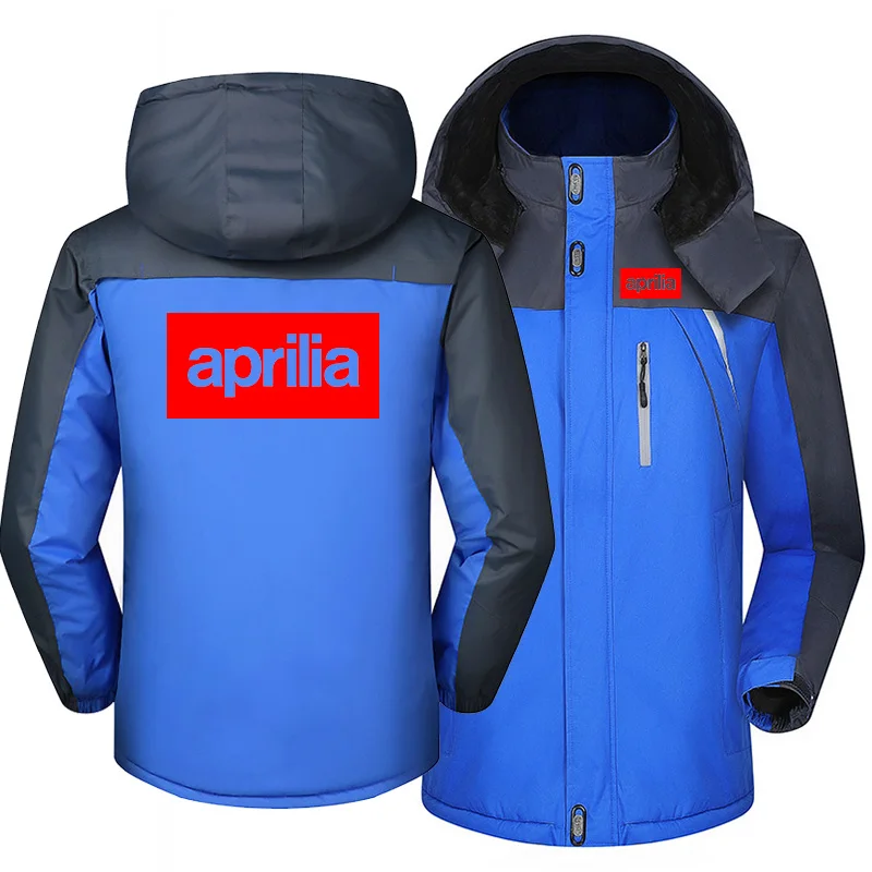 

2023NEW Winter Jacket Men for APRILIA Windbreaker Windproof Waterproof Thicken Fleece Outwear Outdoorsports Overcoat