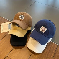 2022 fashion korean style embroidered hip hop hat for womenmen summer soft top adjustable cotton baseball cap sun hat gorras